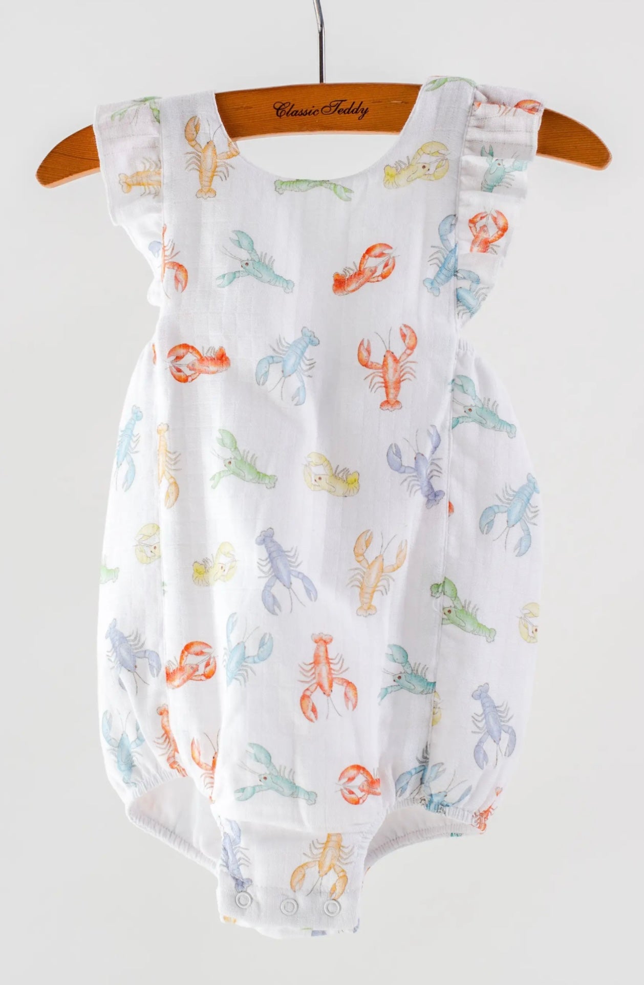 Colorful Claws Organic Muslin Bubble Romper