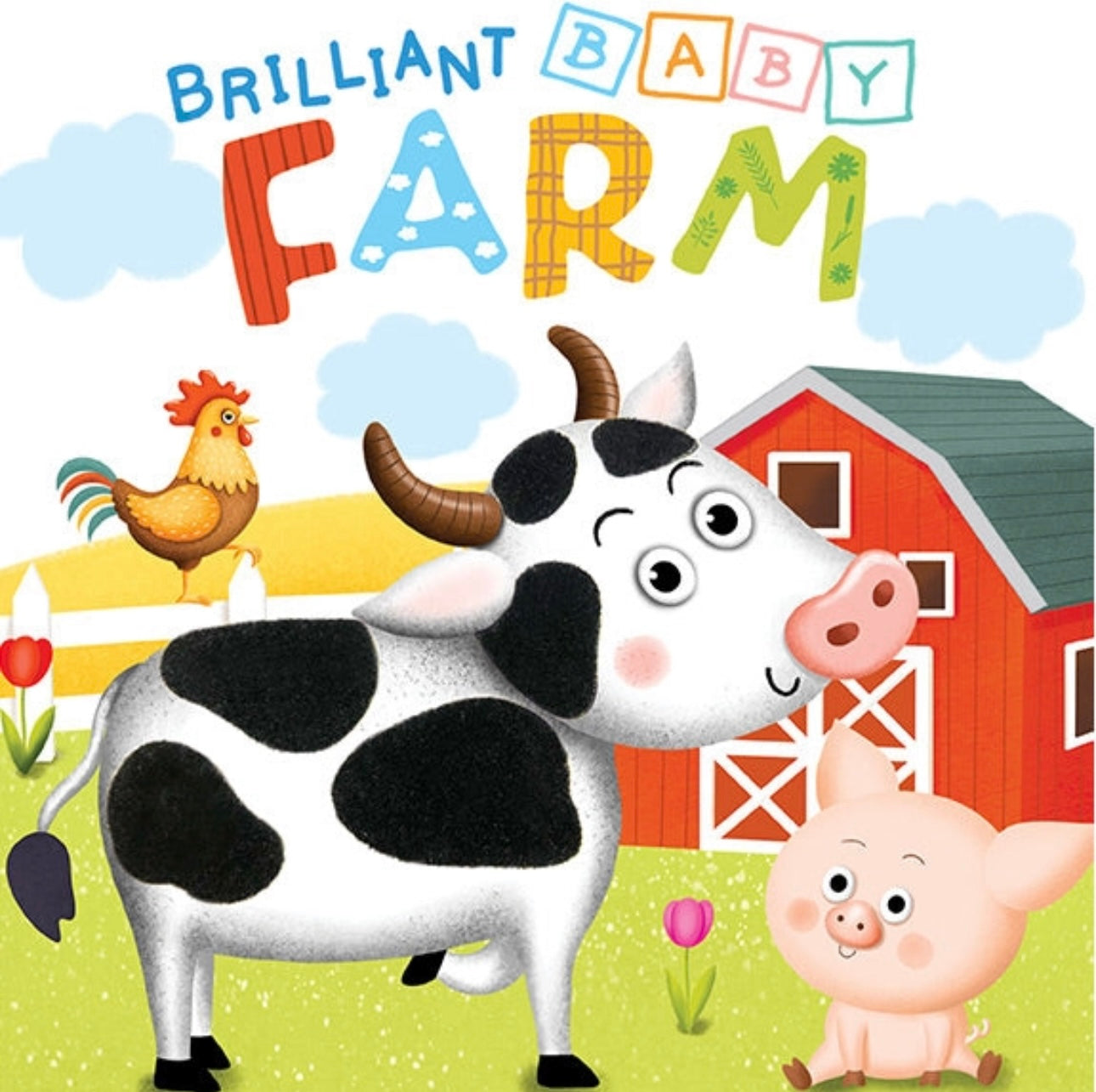 Brilliant Baby Farm - Learn & Feel Sensory Board Book