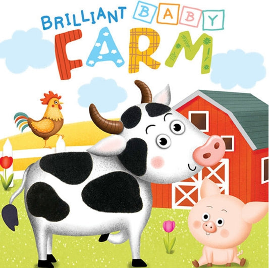 Brilliant Baby Farm - Learn & Feel Sensory Board Book