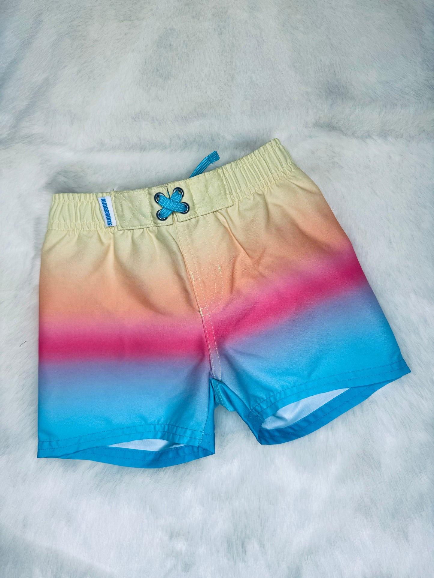 Ruffle Butts | Beach Paradise Swim Trunks