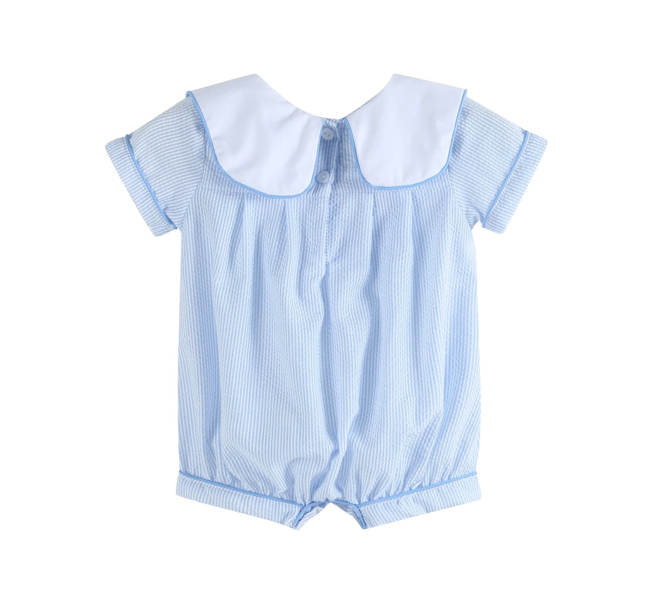 Blue Stripe Bunny Romper