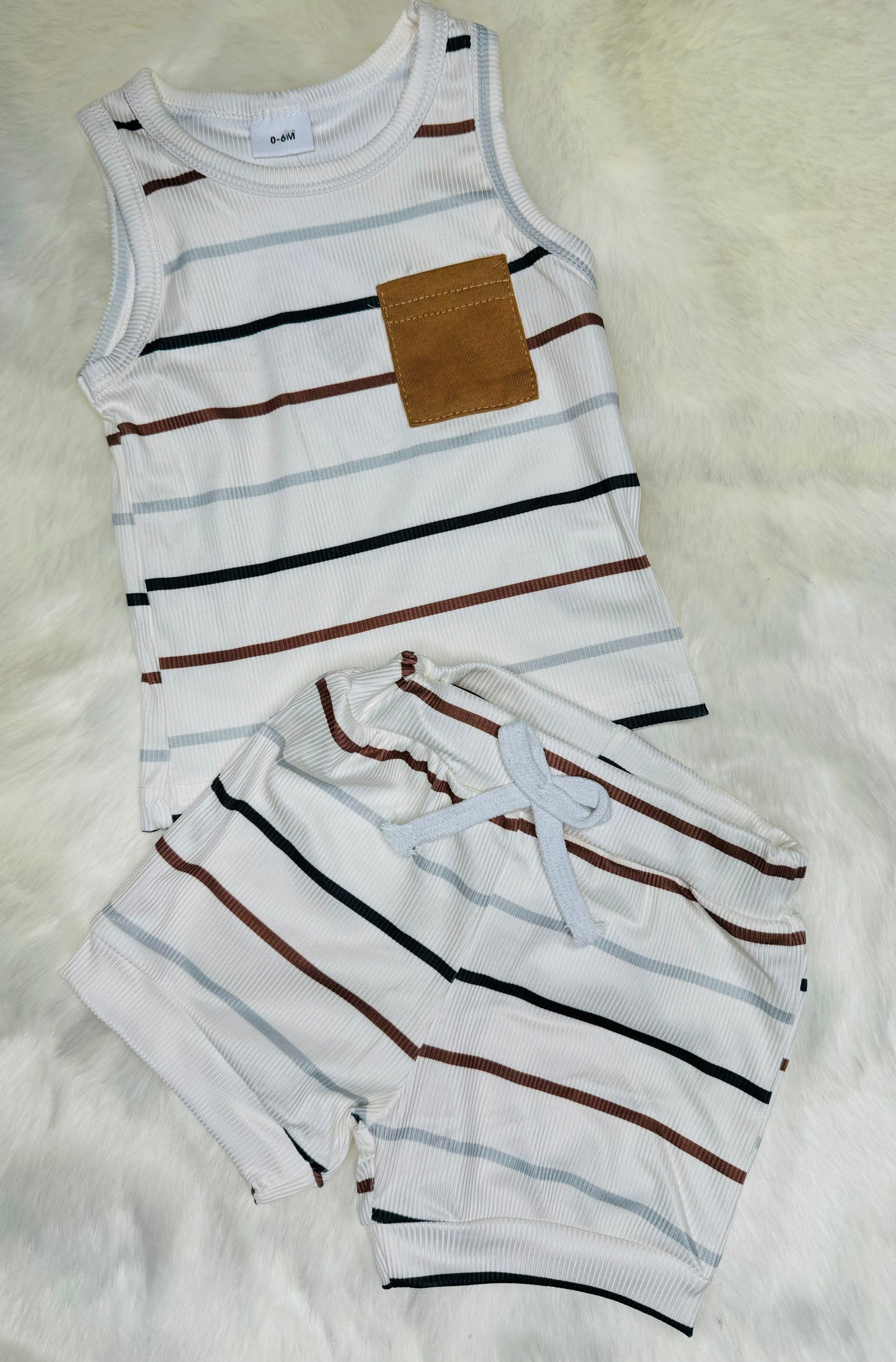 Tank & Shorts Striped Set