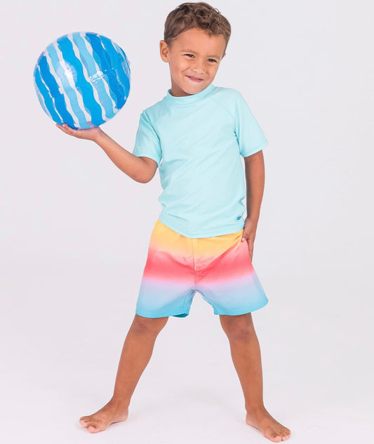 Ruffle Butts | Beach Paradise Swim Trunks