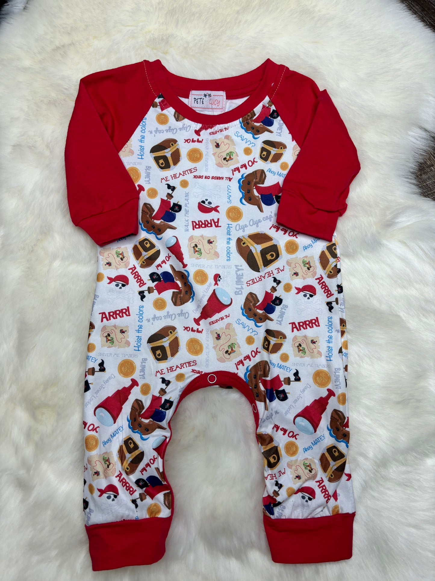 Buried Treasure Boys Romper