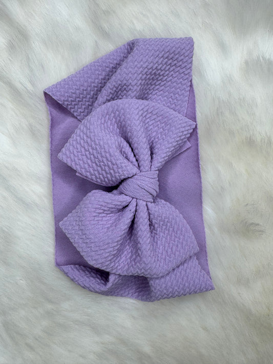 Lilac Baby Headwrap Bow