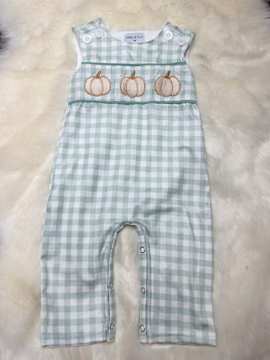 Green Gingham Pumpkin JonJon