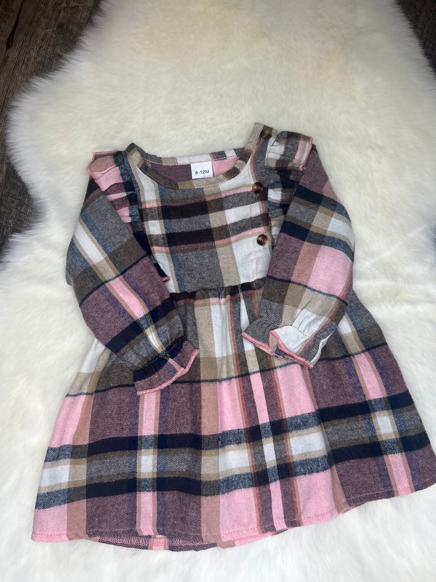 Pink Plaid Holiday Dress