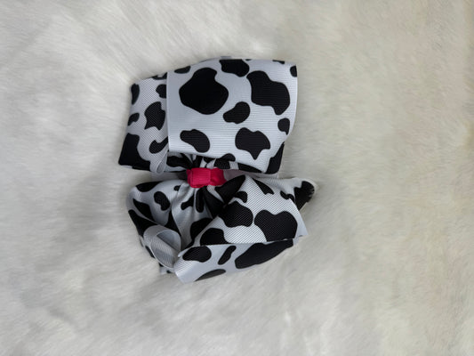 Cow Print with Pink Knot