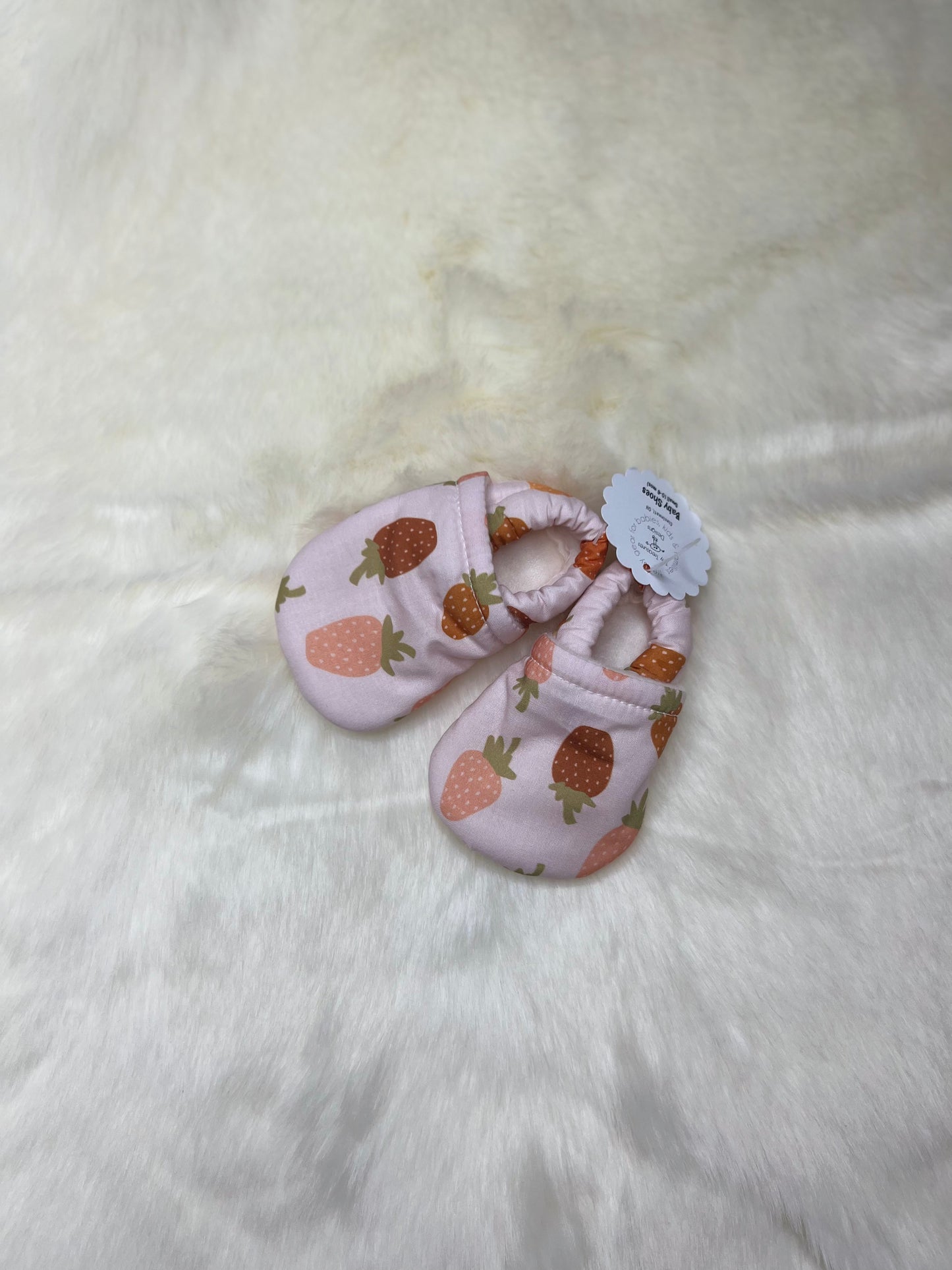 Strawberry Padded Baby Shoes